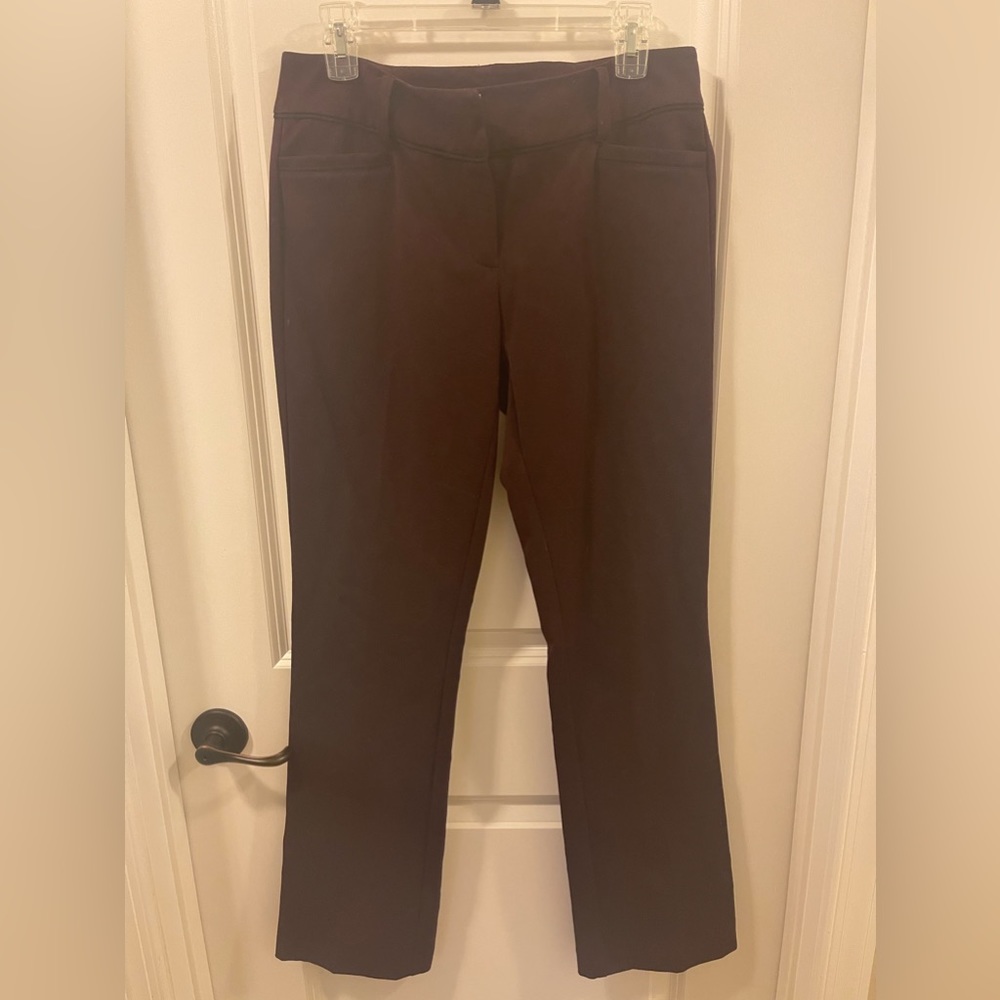 7th Ave New York Co burgundy dress pants